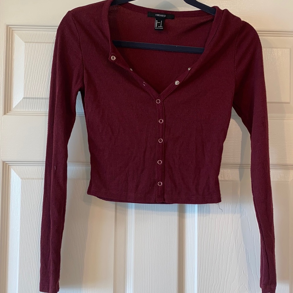 Forever 21 button front top